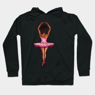 African American ballerina in pink #014 brown skin ballerina.The top 100 of the best Hoodie